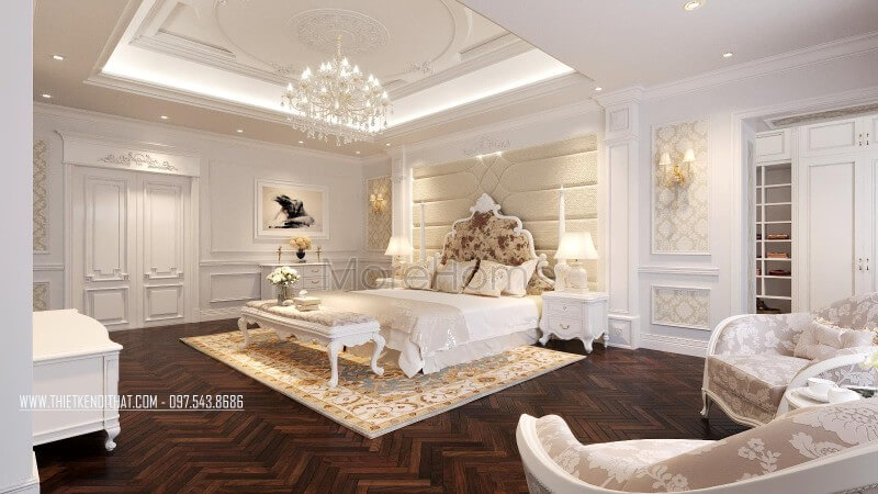 Giường ngủ biệt thự Giường ngủ biệt thự