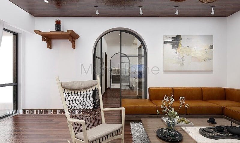 Ý tưởng thiết kế phòng khách hiện đại độc đáo với hệ cửa đi mái vòm đặc trưng tại Santorini Hy Lạp
